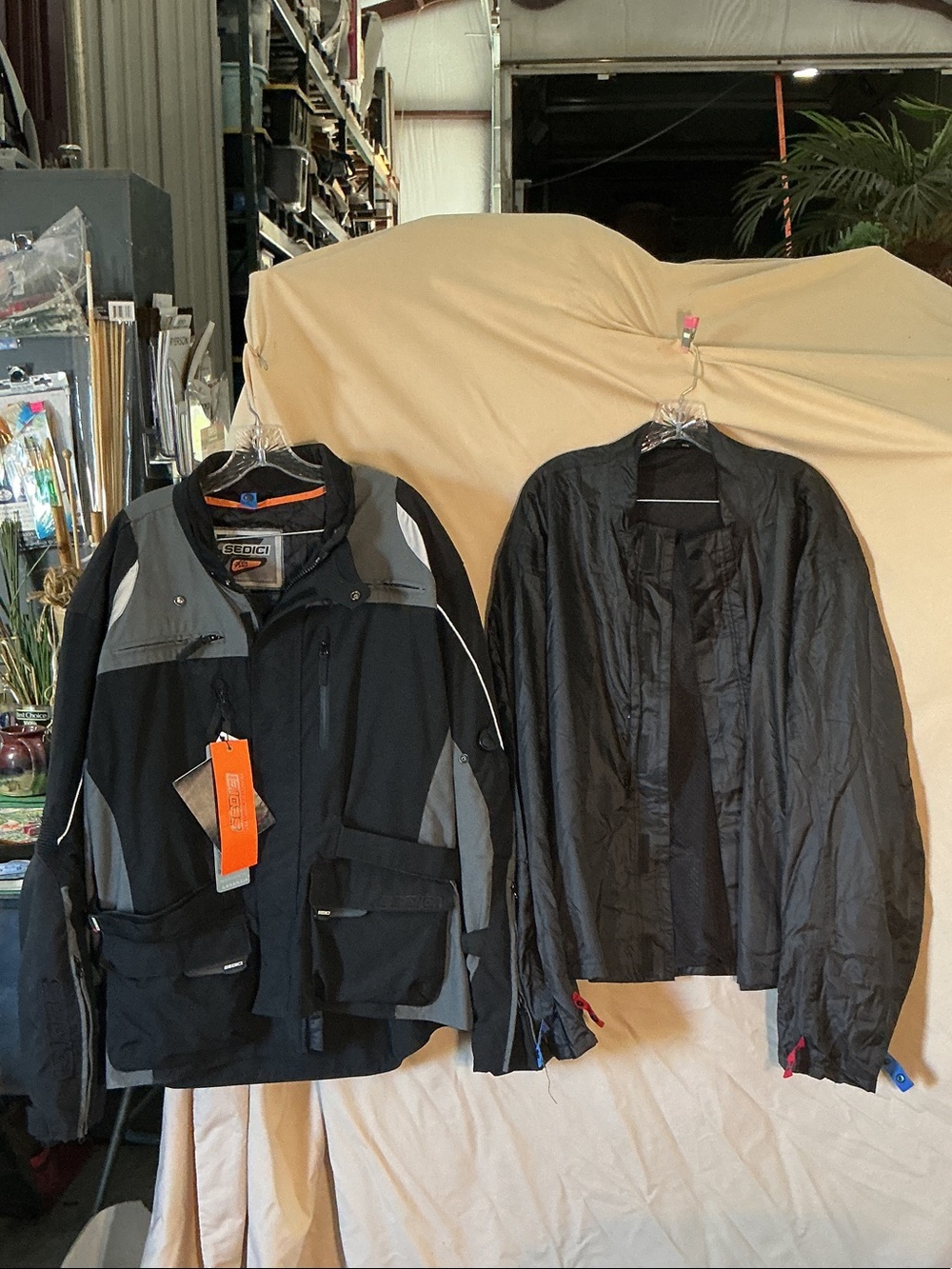 Sedici Men’s Black & Gray Performance Motorcycle Jacket - Waterproof Shell